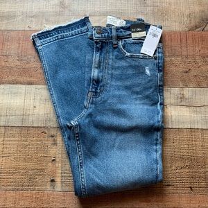 Abercrombie fitch ankle straight ultra high rise